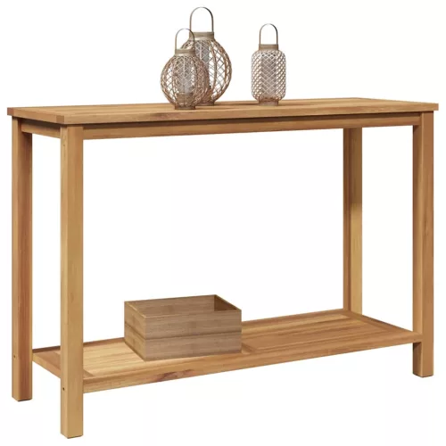 Dohányzóasztal tárolóval Barna 110 x 40 x 45 cm Tömör tíkfa