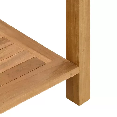 Dohányzóasztal tárolóval Barna 110 x 40 x 45 cm Tömör tíkfa