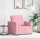 Egyszemélyes kanapéágy light pink 90 x 165 x 87 cm Bársony