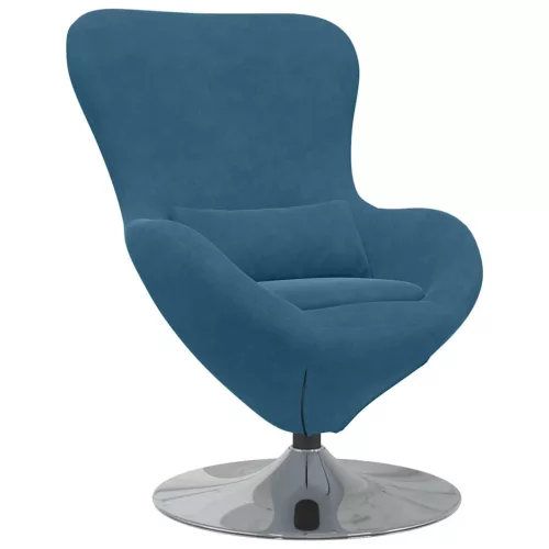 Tojásfotel Kék 63 x 73 x 90 cm Bársony