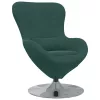 Tojásfotel Sötétzöld 63 x 73 x 90 cm Bársony
