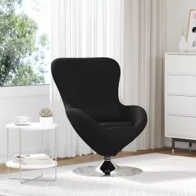 Tojásfotel Fekete 63 x 73 x 90 cm szövet