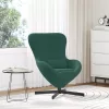 Tojásfotel Sötétzöld 63 x 73 x 90 cm Bársony
