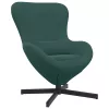 Tojásfotel Sötétzöld 63 x 73 x 90 cm Bársony