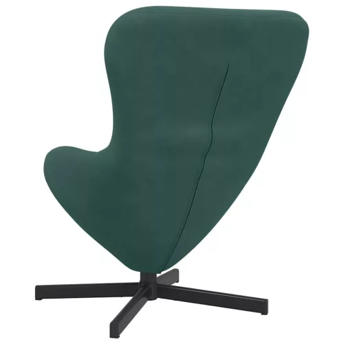 Tojásfotel Sötétzöld 63 x 73 x 90 cm Bársony