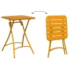 Kerti Asztal Mustár 55 x 55 x 73 cm Porfestett acél