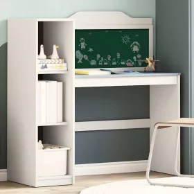   Táblafesték Íróasztal Fehér és szürke 120 x 45 x 118.5 cm