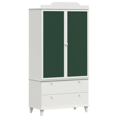 Krétával Írt Dresser fiókkal polcokkal tárolóval Fehér Faanyag