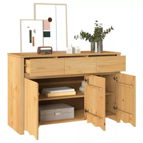 Széf Drammen Tölgyszínű 114 x 43 x 75.5 cm Tömör fenyőfa