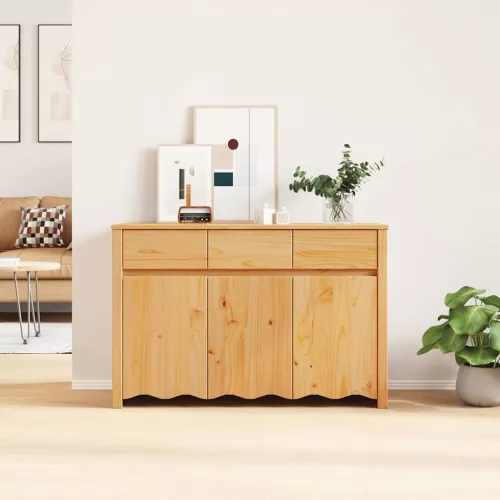 Széf Drammen Tölgyszínű 114 x 43 x 75.5 cm Tömör fenyőfa