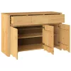 Széf Drammen Tölgyszínű 114 x 43 x 75.5 cm Tömör fenyőfa