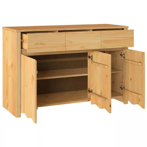 Széf Drammen Tölgyszínű 114 x 43 x 75.5 cm Tömör fenyőfa