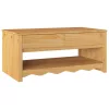 Dohányzóasztal Drammen Tölgyszínű 99 x 55 x 45 cm Tömör fenyőfa