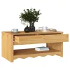 Dohányzóasztal Drammen Tölgyszínű 99 x 55 x 45 cm Tömör fenyőfa