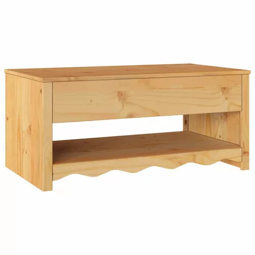 Dohányzóasztal Drammen Tölgyszínű 99 x 55 x 45 cm Tömör fenyőfa