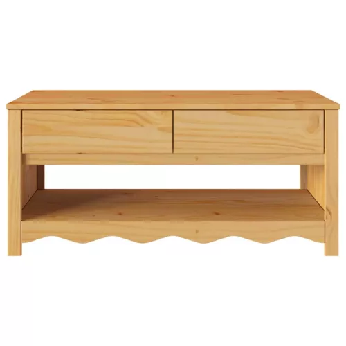 Dohányzóasztal Drammen Tölgyszínű 99 x 55 x 45 cm Tömör fenyőfa