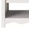 Dohányzóasztal Drammen Fehér 99 x 55 x 45 cm Tömör fenyőfa