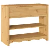Konzolasztal Drammen Tölgyszínű 89.5 x 37 x 73 cm Tömör fenyőfa