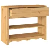 Konzolasztal Drammen Tölgyszínű 89.5 x 37 x 73 cm Tömör fenyőfa