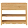 Konzolasztal Drammen Tölgyszínű 89.5 x 37 x 73 cm Tömör fenyőfa