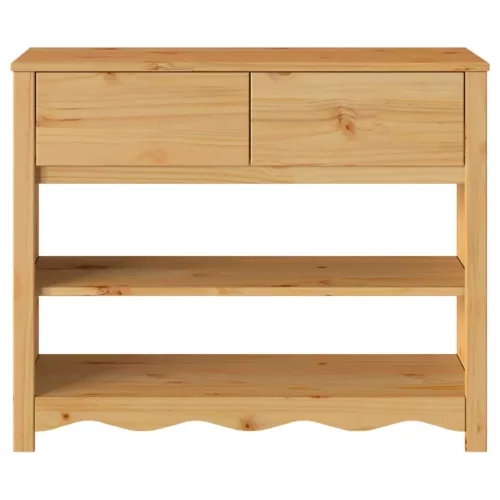 Konzolasztal Drammen Tölgyszínű 89.5 x 37 x 73 cm Tömör fenyőfa