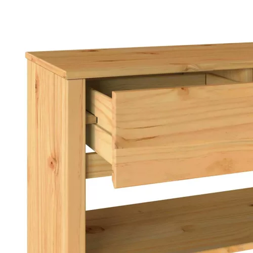 Konzolasztal Drammen Tölgyszínű 89.5 x 37 x 73 cm Tömör fenyőfa