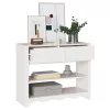 Konzolasztal Drammen Fehér 89.5 x 37 x 73 cm Tömör fenyőfa