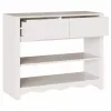 Konzolasztal Drammen Fehér 89.5 x 37 x 73 cm Tömör fenyőfa