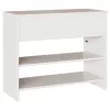 Konzolasztal Drammen Fehér 89.5 x 37 x 73 cm Tömör fenyőfa