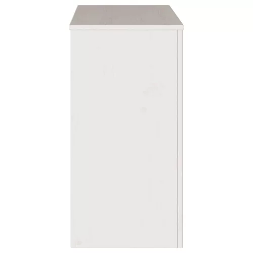 Konzolasztal Drammen Fehér 89.5 x 37 x 73 cm Tömör fenyőfa