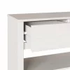 Konzolasztal Drammen Fehér 89.5 x 37 x 73 cm Tömör fenyőfa