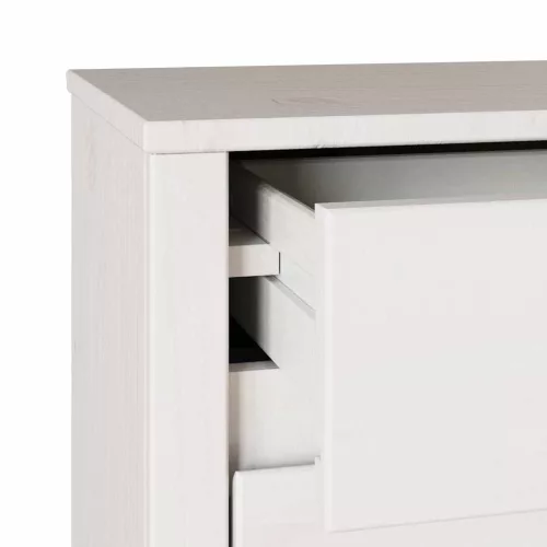 Éjjeliszekrény Drammen Fehér 45 x 35 x 56 cm Tömör fenyőfa