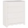 Fiókos szekrény Drammen Fehér 76.5 x 40 x 91 cm Tömör fenyőfa