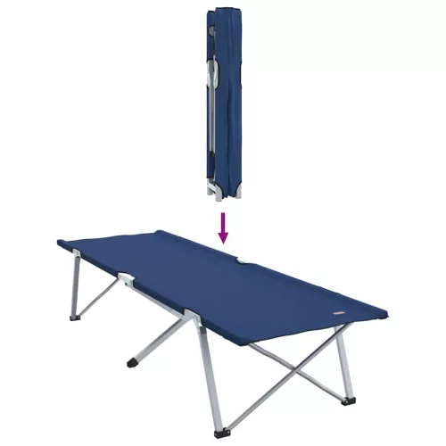 Összecsukható Kemping Ágy 2 pcs Kék 62 x 194 x 42 cm