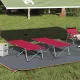 Összecsukható Kemping Ágy 2 pcs Piros 62 x 194 x 42 cm