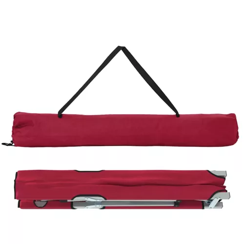 Összecsukható Kemping Ágy 2 pcs Piros 62 x 194 x 42 cm