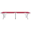 Összecsukható Kemping Ágy 2 pcs Piros 62 x 194 x 42 cm