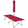 Összecsukható Kemping Ágy 2 pcs Piros 62 x 194 x 42 cm