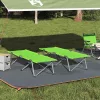 Összecsukható Kemping Ágy 2 pcs Sötétzöld 62 x 194 x 42 cm