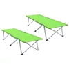 Összecsukható Kemping Ágy 2 pcs Sötétzöld 62 x 194 x 42 cm