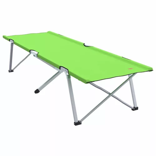 Összecsukható Kemping Ágy 2 pcs Sötétzöld 62 x 194 x 42 cm