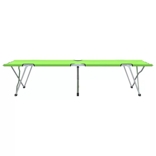 Összecsukható Kemping Ágy 2 pcs Sötétzöld 62 x 194 x 42 cm