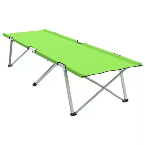 Összecsukható Kemping Ágy 2 pcs Sötétzöld 62 x 194 x 42 cm