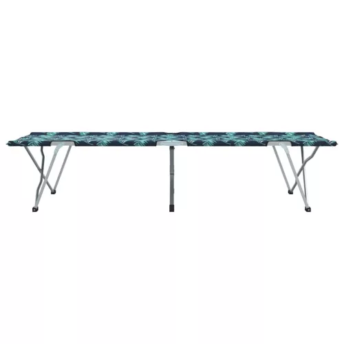 Összecsukható Kemping Ágy 2 pcs Levélminta 62 x 194 x 42 cm