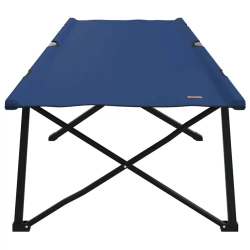 Összecsukható Kemping Ágy 2 pcs Kék 206 x 76 x 74 cm