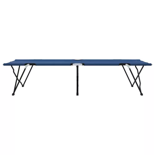Összecsukható Kemping Ágy 2 pcs Kék 206 x 76 x 74 cm