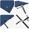Összecsukható Kemping Ágy 2 pcs Kék 206 x 76 x 74 cm