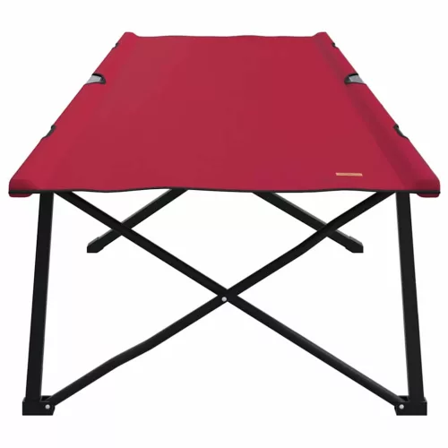 Összecsukható Kemping Ágy 2 pcs Piros 206 x 76 x 74 cm