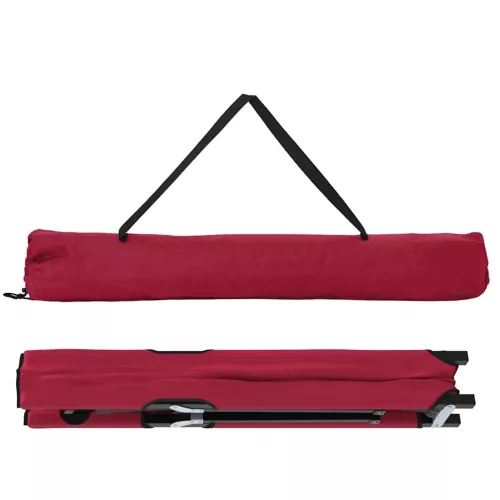 Összecsukható Kemping Ágy 2 pcs Piros 206 x 76 x 74 cm