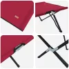 Összecsukható Kemping Ágy 2 pcs Piros 206 x 76 x 74 cm